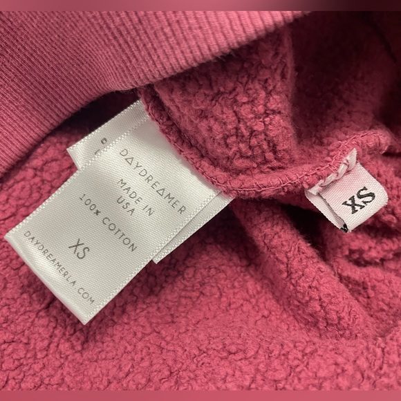 Made in USA Daydreamer Def Leppard Too Late For Love Oversized Hoodie size XS - Picture 5 of 7